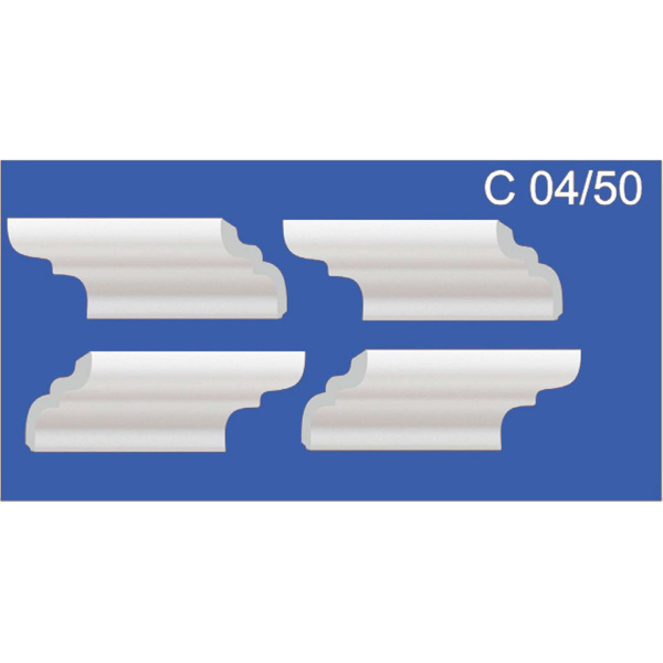Плинтус потолочный С 04/50 Солид 2м (90)