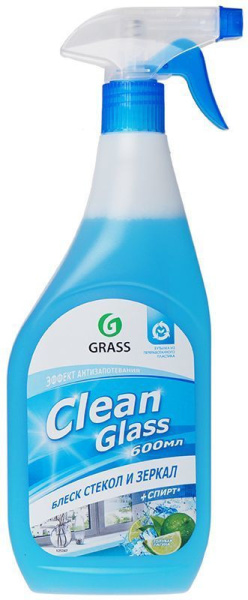 Очиститель стекол Clean Glass блеск стекол и зеркал голубая лагуна 600 мл