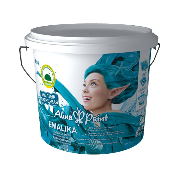 Аlina Paint эмаль EMALIKA 3кг бел.