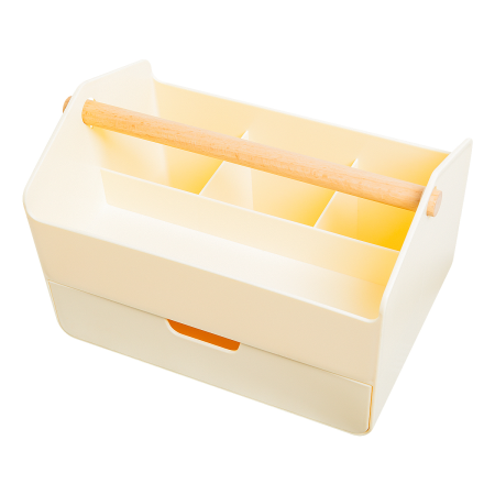 Ящик для хранения универсальный 23х14,5х14,5 см кремовый 5146 PRC