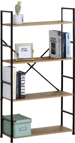 Стеллаж металлический GDX в стиле Лофт 4 полки 58,6х23,5х112 см CN