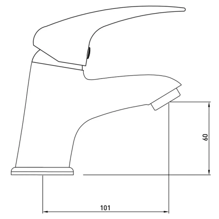 Смеситель д/р Gross Aqua Basic (6226257C) "р35"