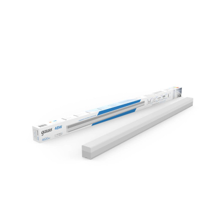 Светильник Gauss LED матовый P40 1180*70*55мм 48W 4600Лм 6500K Shop Lighting белый 1/12 883525348