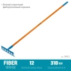 Грабли садовые GRINDA, PR-12S FIBER, 310 х 80 х 1500 мм, 12 прямых зубцов, углеродистая сталь, фибер