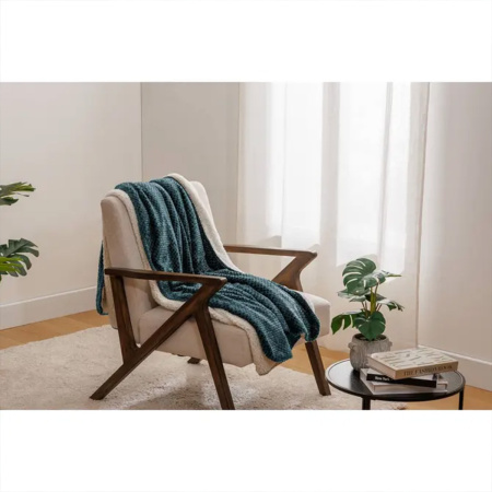 Плед декоративный Atmosphera Lyno 130х170 см синий 212567D