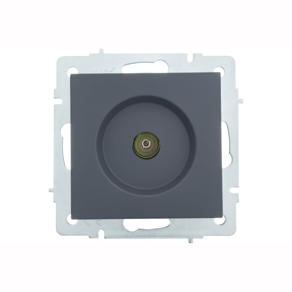 Розетка VESNA 742 3488 129 ТВ проходной графит (механизм)