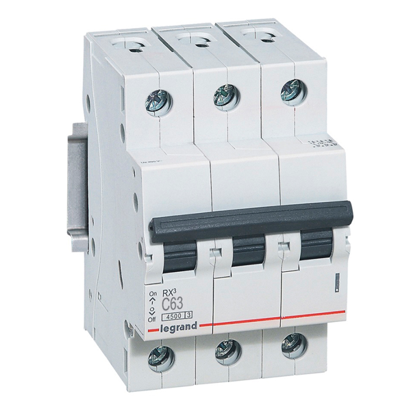 Автомат Legrand RX3 ВА 3Р С 63А 4,5ka 419714