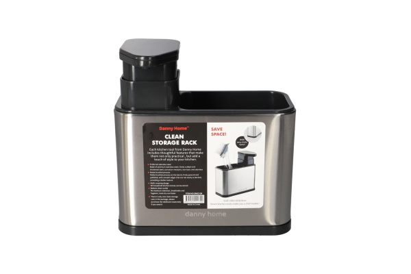 Диспенсер для моющего средства с дозатором и подставкой для щетки 18х11х18.8см SN02-08