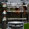 Графитовая Грунт-Эмаль по ржавчине "DALI" 0,75 л -серо-синий