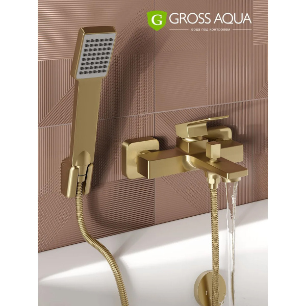 Смеситель в/д GROSS AQUA 2510880GB Грани (Edge), кор. нос