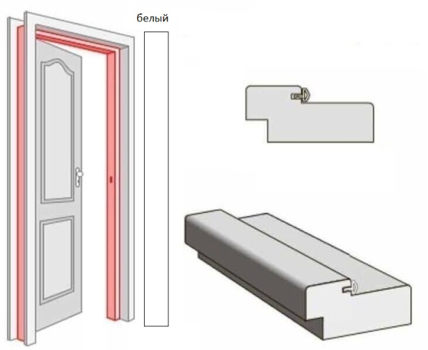 Короб МДФ ПВХ Софт тач (white) 26*70*2050 (44) c упл.шт