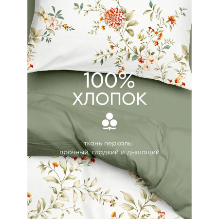 Комплект постельного белья Василиса Евро нав 50х70х2 шт 71260/1 Перкаль