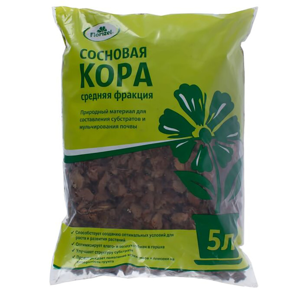 Кора сосновая Florizel, 5л.
