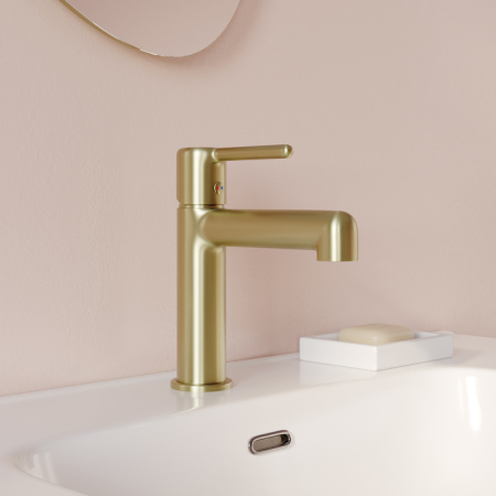 Cмеситель д/р, золотой матовый, Aiger, IDDIS, AIGMG00i01