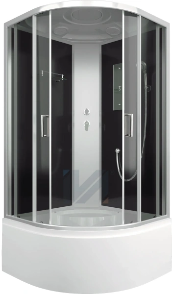 Душевая кабина IVA SC100CT 1000*1000*2150 высокий поддон, тонированное стекло