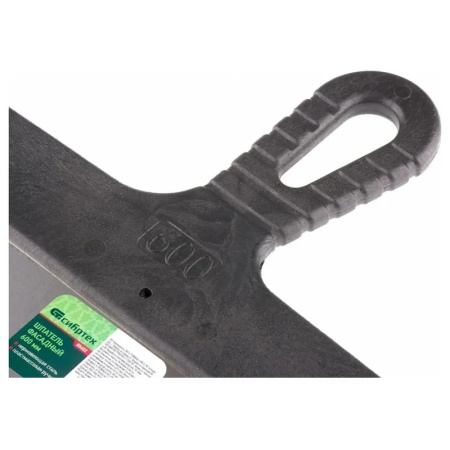 Шпатель фасадный из нержавеющей стали, 600 мм, пластмассовая ручка// Сибртех