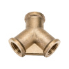 Соединение внутр. резьба 1/4" Y-образное (латунь) ECO