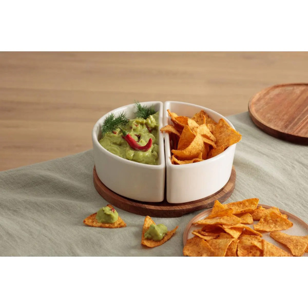 Набор для закусок Atmosphera Elégance 2 чаши на подставке 207289