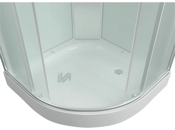 Душевая кабина IVA SC09CM 900*900*2150 низкий поддон, светлое стекло