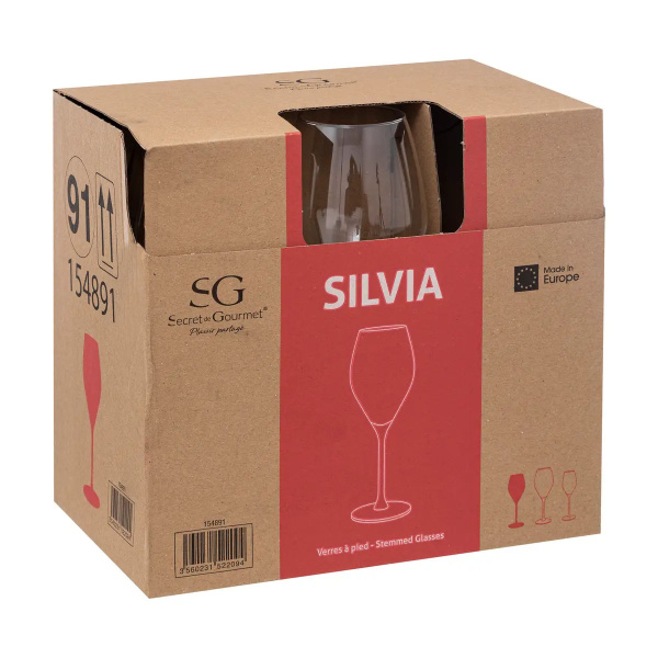 Фужер для белого вина SG SILVIA 340 мл 154891