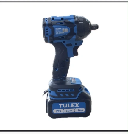 Гайковерт TULEX TIW-21-2,BL,3-х скор,Li-Ion,БЗУ,500N.m,0-3000 об/мин, 3 А/ч, 21В, доп.аккум, кейс