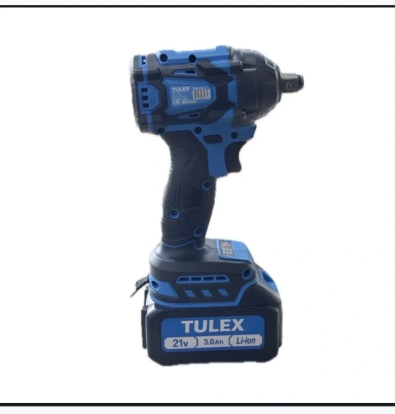 Гайковерт TULEX TIW-21-2,BL,3-х скор,Li-Ion,БЗУ,500N.m,0-3000 об/мин, 3 А/ч, 21В, доп.аккум, кейс