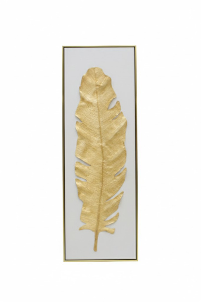Картина DH Лист в золоте 42,5х122,5х4,5 см AP278F