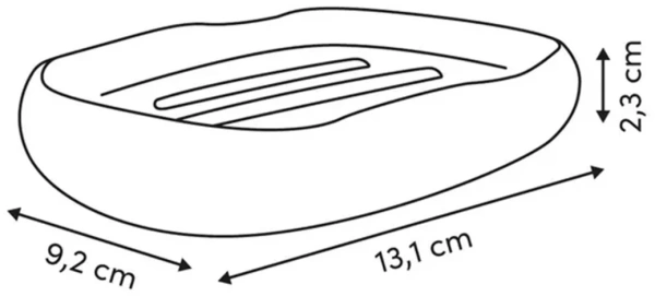 Мыльница OLEYA 13,1х9,2х2,3 см беж 213314