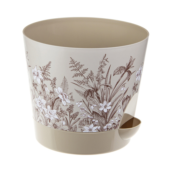 Кашпо IDEA НИКА ДЕКО D180мм 2,7л с прикорневым поливом нарциссы М 3078