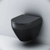 Унитаз подвесной AM.PM C701700MBSC Spirit V2.0  FlashClean с сиденьем микролифт, черн мат,
