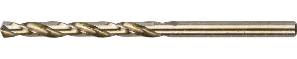 Сверло ЗУБР "ЭКСПЕРТ" КОБАЛЬТ по металлу, 4х75мм, цилинд. хвост., быстр. сталь Р6М5К5