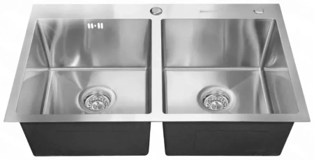 Мойка SMARTECH врезная двойная SATIN 780х480х225
