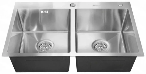 Мойка SMARTECH врезная двойная SATIN 780х480х225