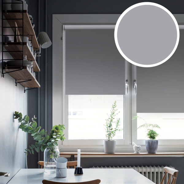 Штора рулонная Blackout LUX цвет графит 68*170 см 81745068170