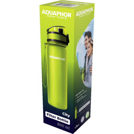 Бутылка фильтр-насадка Аквафор (зеленый)