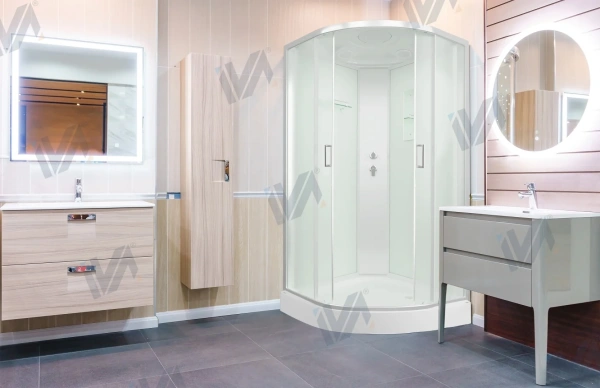 Душевая кабина IVA SC09CM 900*900*2150 низкий поддон, светлое стекло