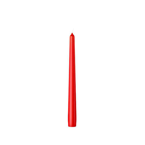 Набор столовых свечей Bolsius 4 шт 24,5х2,4 см Delicate Red