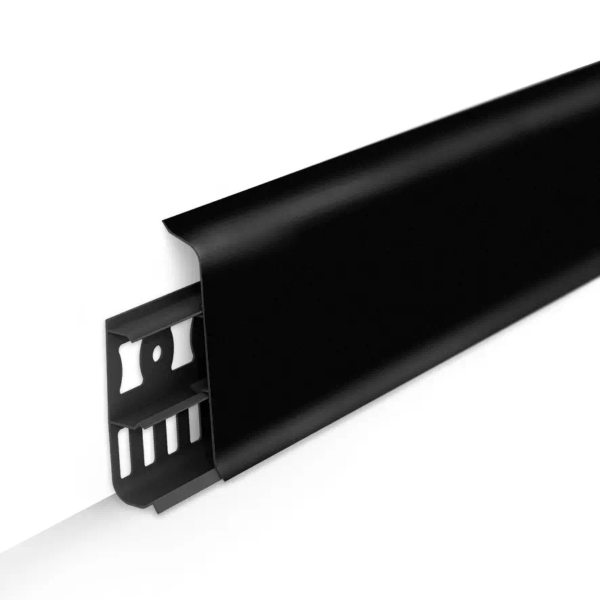 Плинтус напольный с кабель-каналами 70мм 2,2м "Деконика", 007 Черный