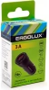 Автомобильный адаптер ERGOLUX ELX-CA01-C02 (1USB+1Type C, 12В, 5V/3А, LED, Черный, Коробка) 15106