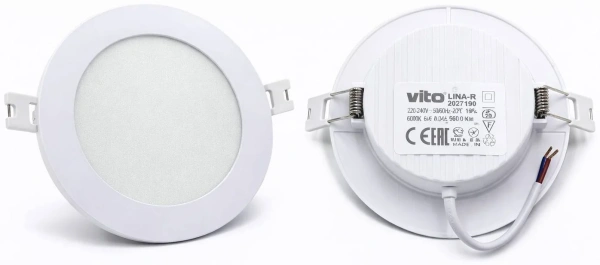 Споты VT/LINA-R/24W/6000K/Φ280/ROUND REC.LED PANEL