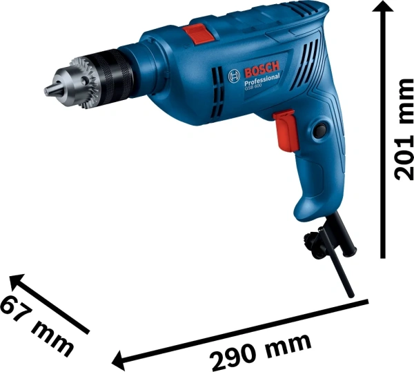 Дрель ударная Bosch GSB 600 06011A0320 10 мм. 220 В пат 13 мм. 3000 об/мин