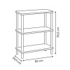 Стеллаж 5Five Como 3 полки 60х29,5х76,5 см 212853