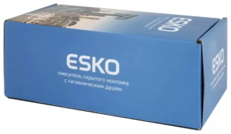 Гигиенический душ со смесителем, встраиваемый, матовый графит ESKO SMH06 GRAPHITE