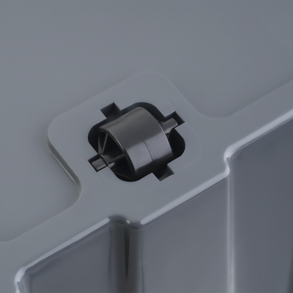 Ящик с крышкой на роликах Rox Box PRO 50л особопрочный, антрацитовый