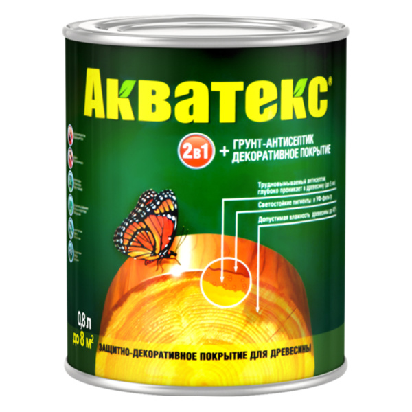 Текстурное покрытие Акватекс (0,8л) - тик