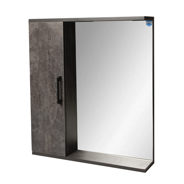 Шкаф-зеркало Neo 60 бетон