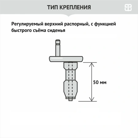 Сиденье BERGES дюропласт Real Slim SO крепление микролифт, быстросъем, металл арт.010303