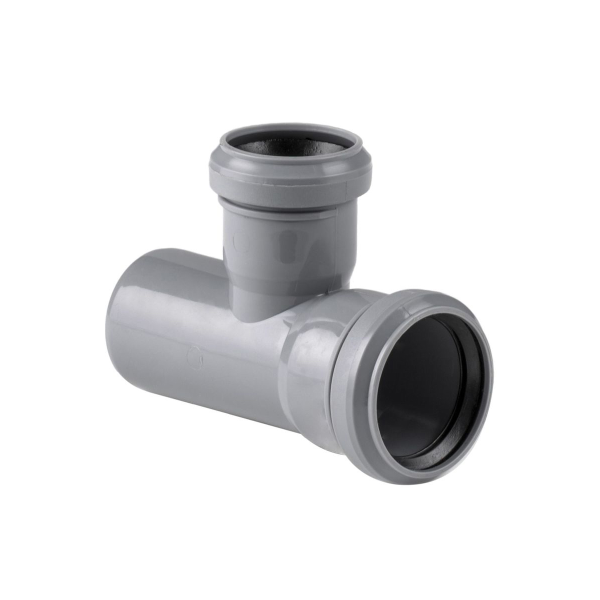 Тройник ВК ПП 50/40х87, серый,РТП