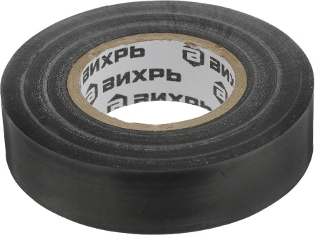 Изолента (10m * 15mm * 0,15mm) чёрный Вихрь