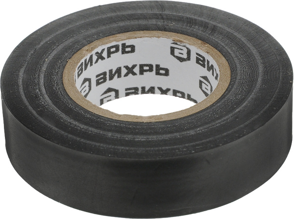 Изолента (10m * 15mm * 0,15mm) чёрный Вихрь